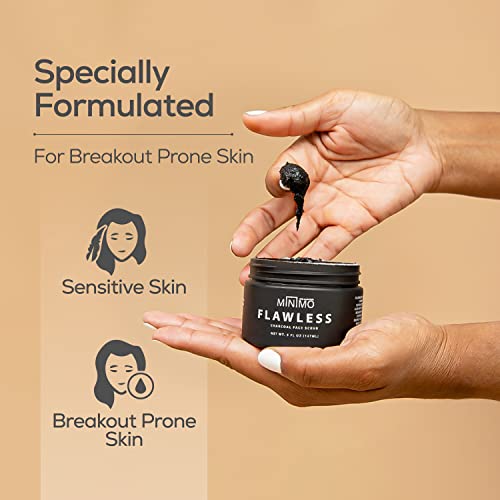 Minimo Flawless Charcoal Face Scrub for Bright Clear Skin - Image 6