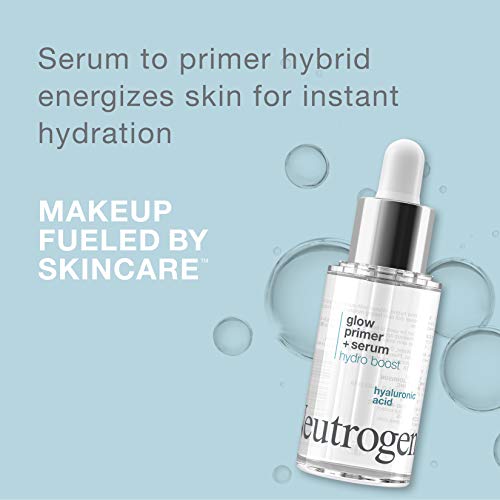 Neutrogena Hydro Boost Glow Booster Primer & Serum, Hydrating & Moisturizing Face Serum-to-Primer Hybrid, Infused with Purified Hyaluronic Acid & Designed to Instantly Hydrate, 1.0 fl. oz - Image 10