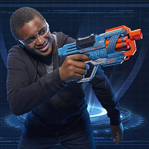 Nerf Elite 2.0 Commander RD-6 Dart Blaster, 12 Darts, 6-Dart Rotating Drum, Blasters, Kids Outdoor Toys for 8 Year Old Boys & Girls and Up - Image 5