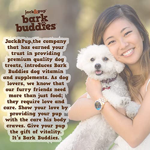 Jack&Pup Dog Vitamins and Supplements Multivitamins for Dogs - Bark Buddies Multi-Buddy Dog Multivitamins Chewable Soft Chews Puppy Vitamins and Supplements - Dog Supplements & Vitamins (60ct) - Image 2