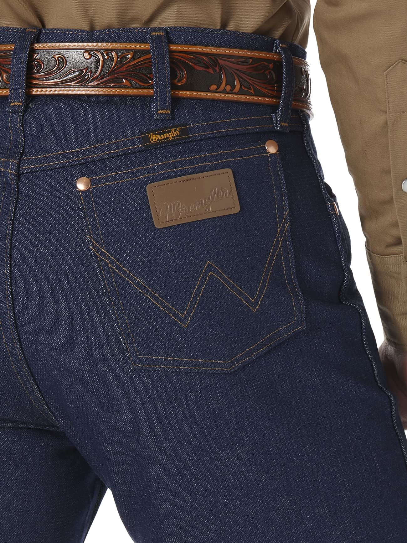 Wrangler Men's 13MWZ Cowboy Cut Original Fit Jean, Rigid Indigo, 36W x 32L - Image 3